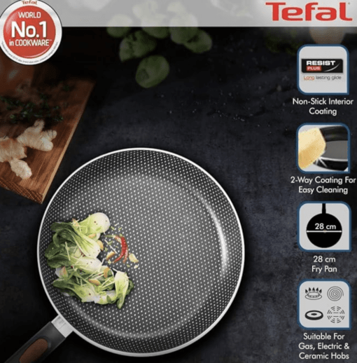 Tefal Simply Chef Aluminium Non-Stick Fry Pan, 28cm (Rio Red) - Image 3